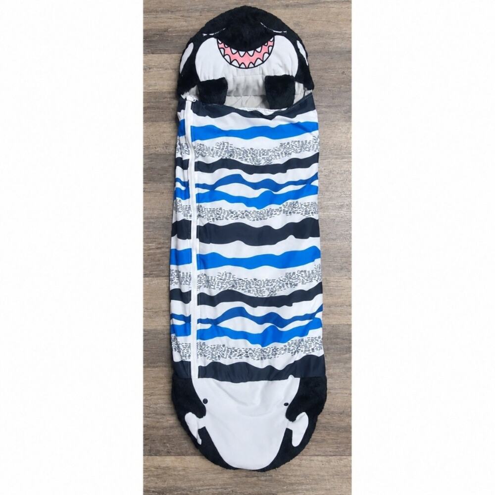Happy Nappers Black Shark 54x20 Kids Sleeping Bag Pillow Sleepy Sack Jay@Play